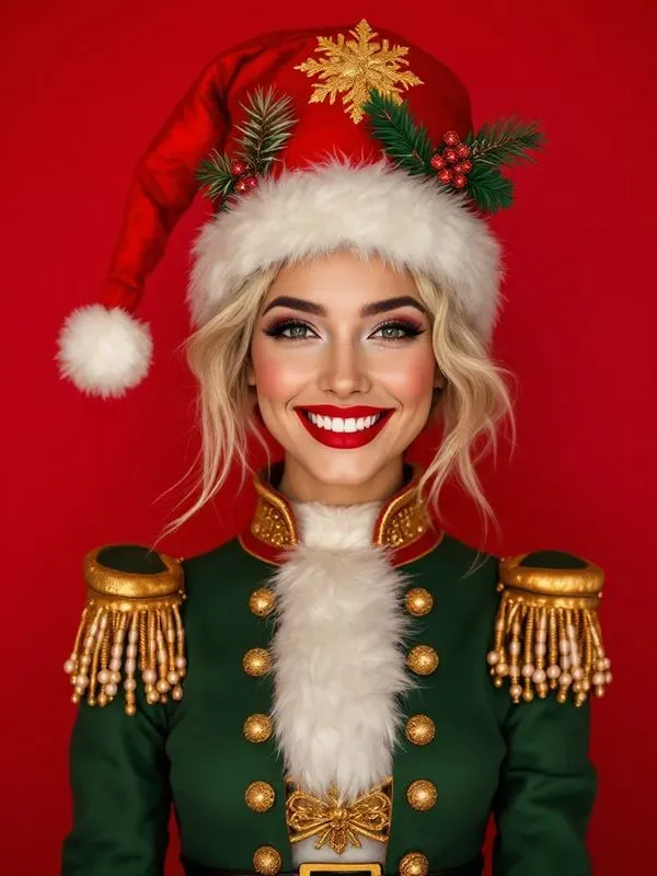 Christmas Costume Portrait Stock Photos