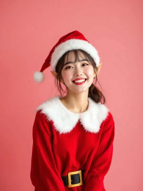 Christmas Costume Portrait Stock Photos