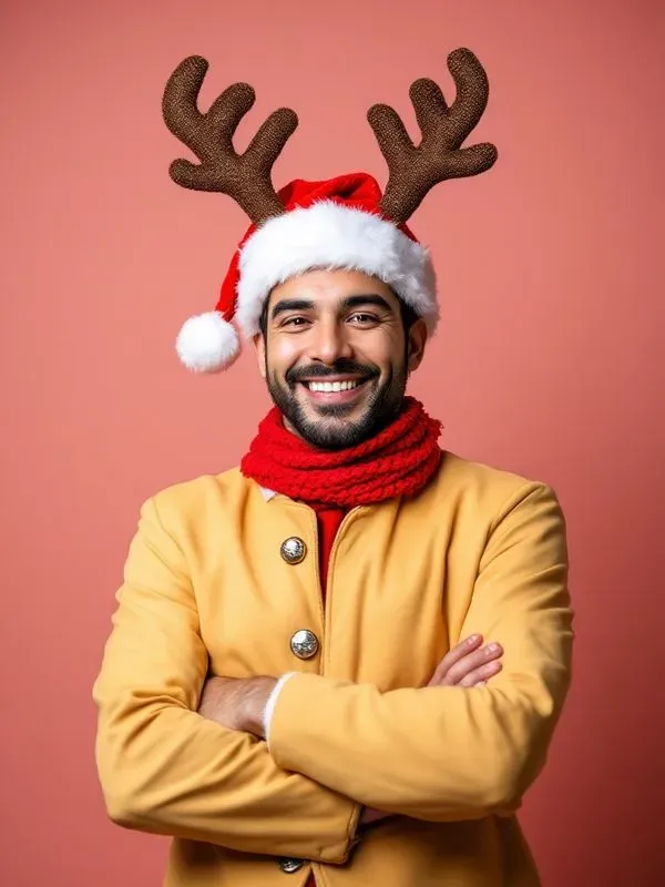 Christmas Costume Portrait Stock Photos