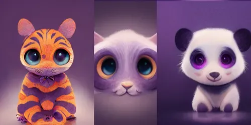 Cute Animals generated by midjourney