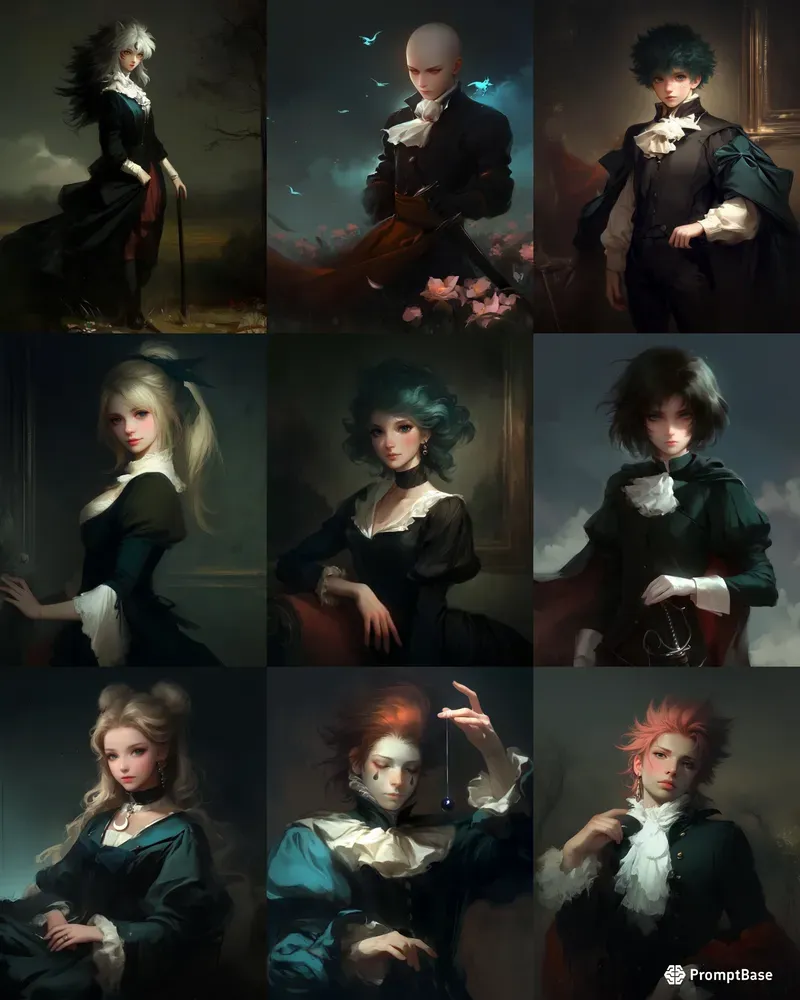 Victorian Gothic Anime Characters