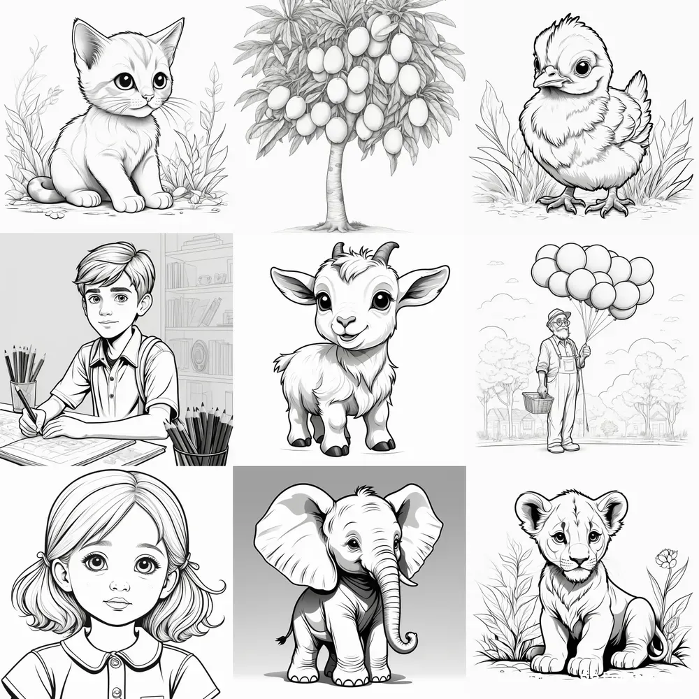 Coloring Book Pages For Kids And Babies