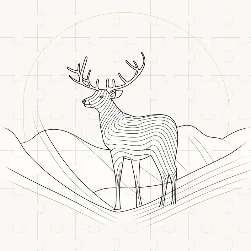 Minimalist Line Art Animals