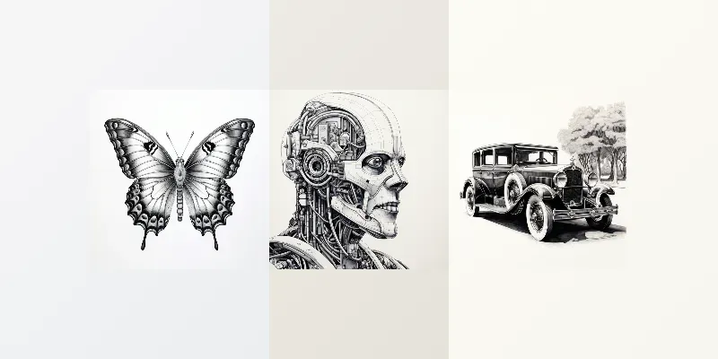 Pen And Ink Drawings generated by undefined