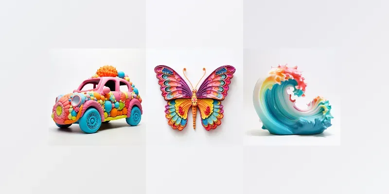 Clay Sculptures generated by undefined