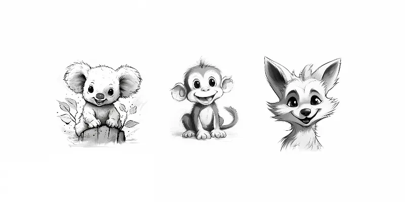 Cartoon Sketches generated by undefined