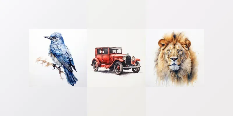 Watercolor Paintings generated by undefined
