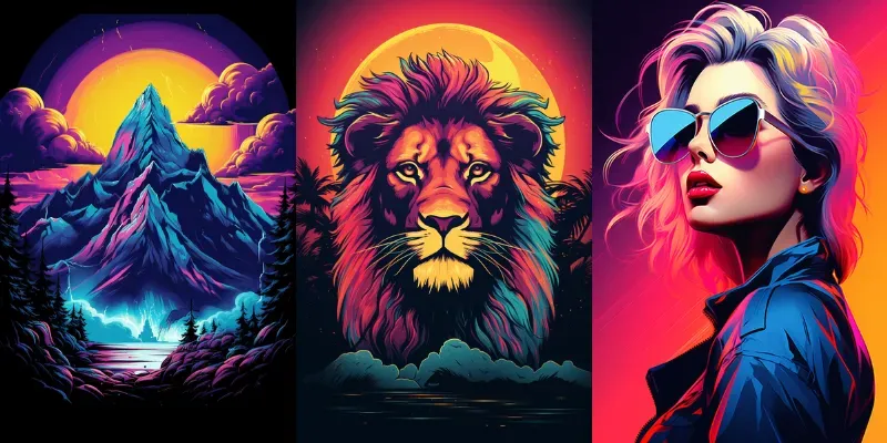 Synthwave Posters generated by undefined