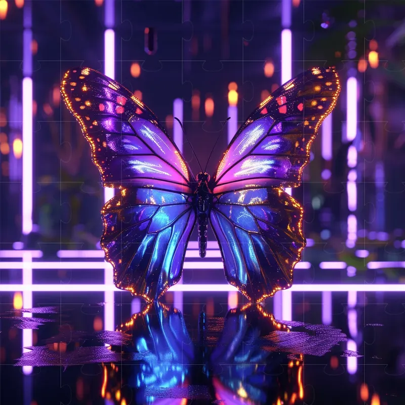 Neon Style 3D Renders