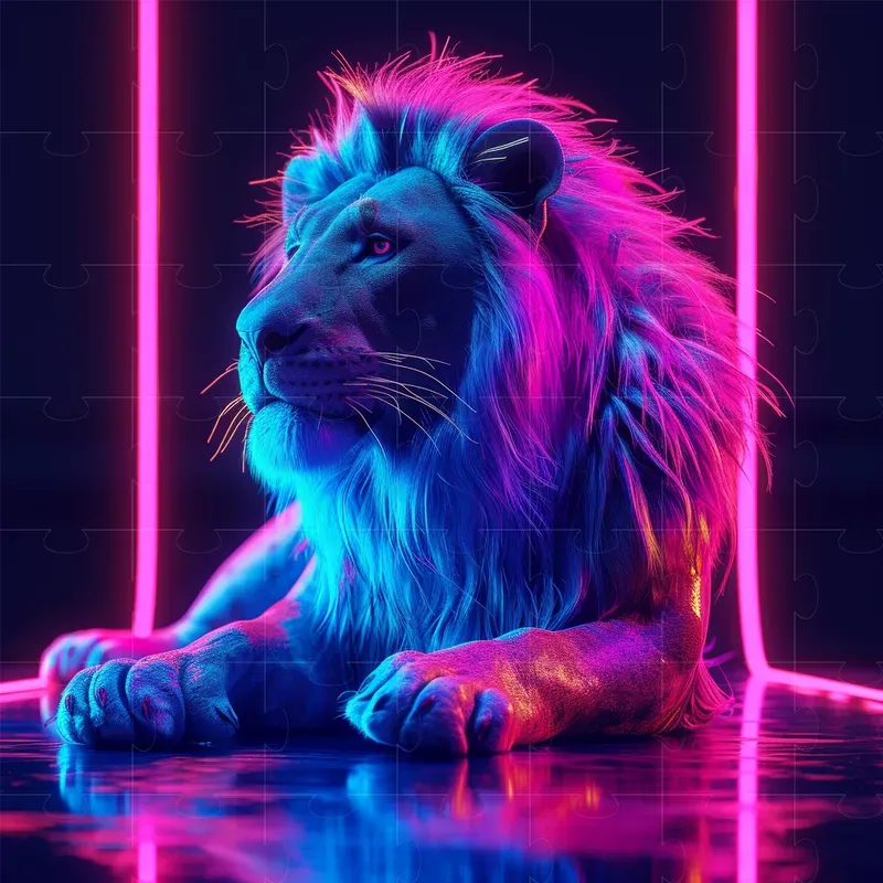 Neon Style 3D Renders
