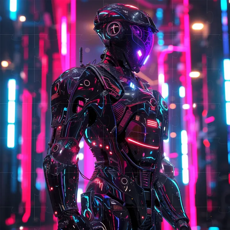 Neon Style 3D Renders