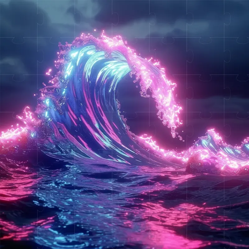 Neon Style 3D Renders