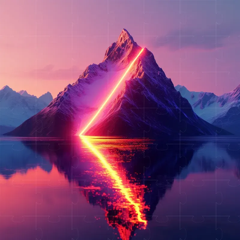 Neon Style 3D Renders