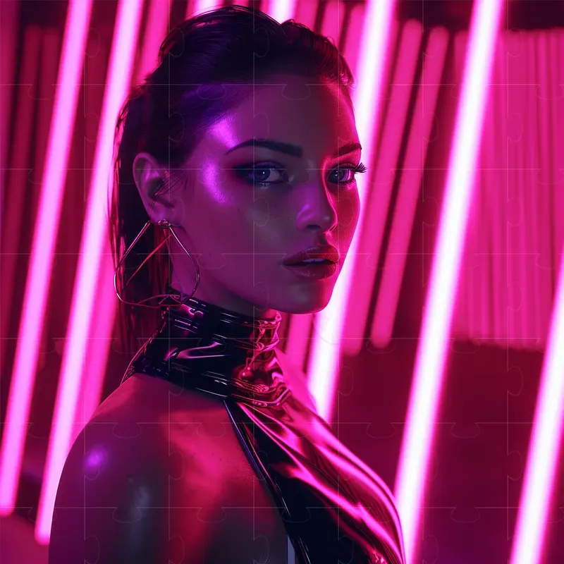 Neon Style 3D Renders