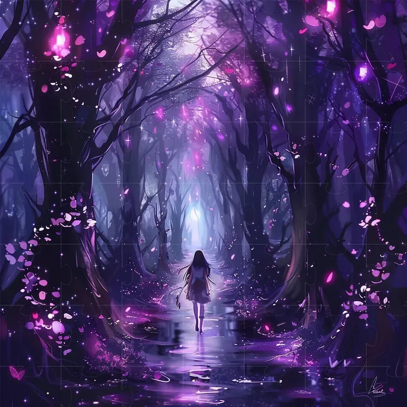Purple Fantasy Illustration