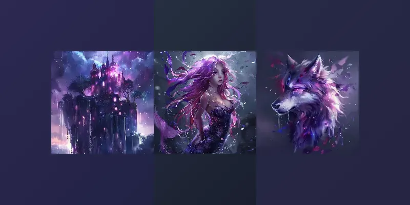 Purple Fantasy Illustration generated by undefined
