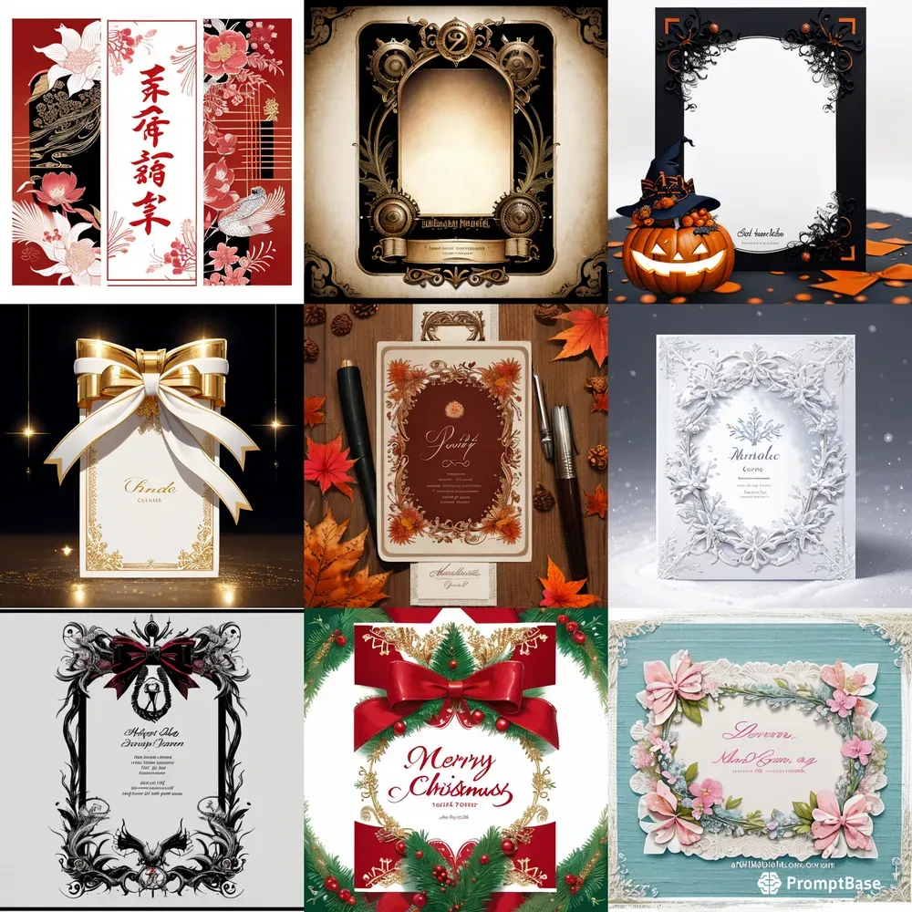 Gift Cards Message Cardsboard Design