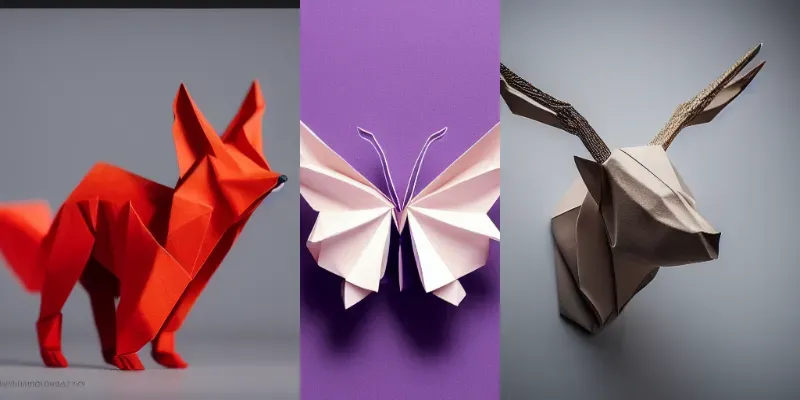 Cute Origami Animals generated by undefined