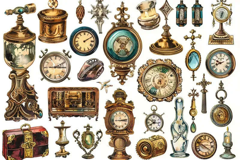 Scrapbook Vintage Junkbook Stickers