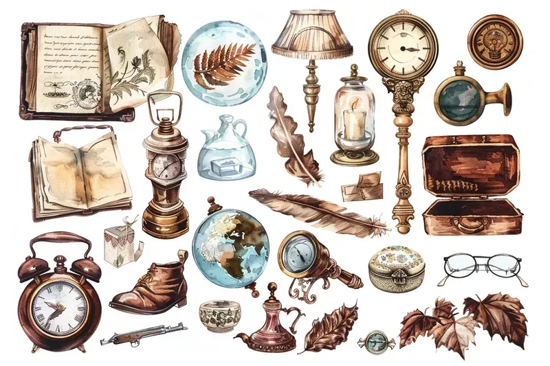 Scrapbook Vintage Junkbook Stickers