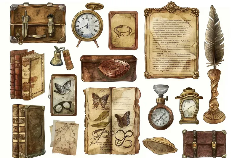 Scrapbook Vintage Junkbook Stickers