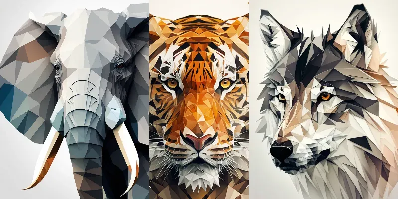 Polygonal Art generated by undefined