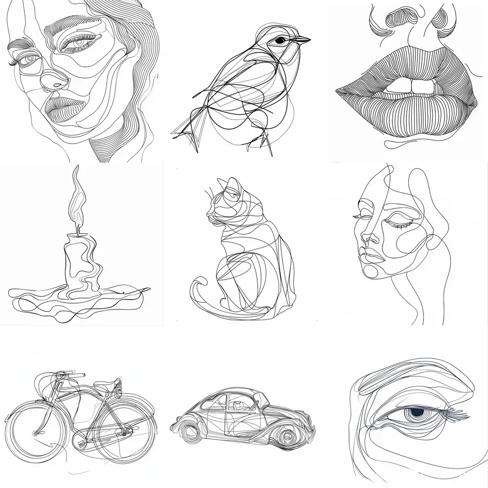 Abstract Line Art