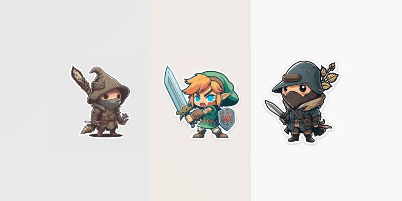 Cute Character Stickers generated by undefined