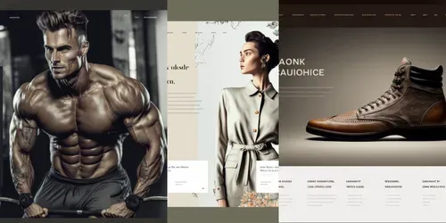 Landing Page Designs generated by midjourney