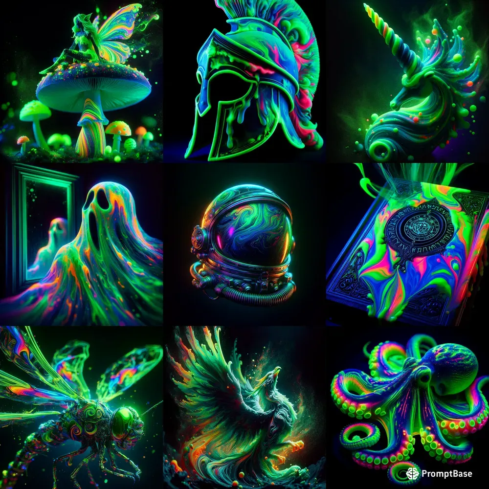 Cinematic Blacklight Objects