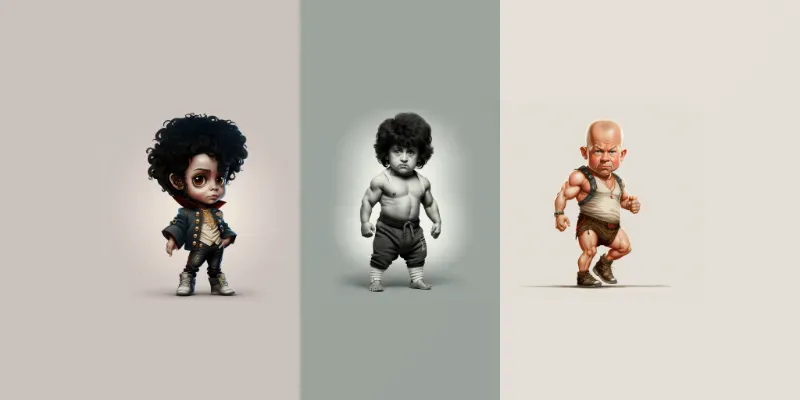 Tiny Caricatural Peoples generated by undefined