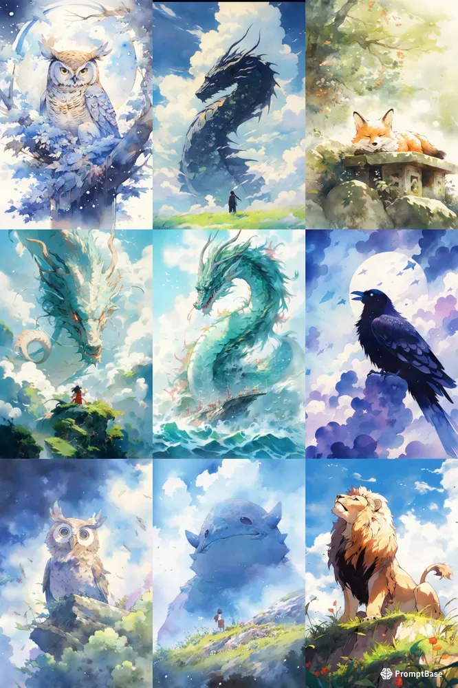 High-quality Watercolor Animals
