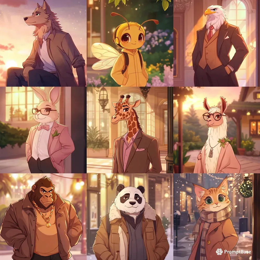 Anime Style Anthropomorphic Animals