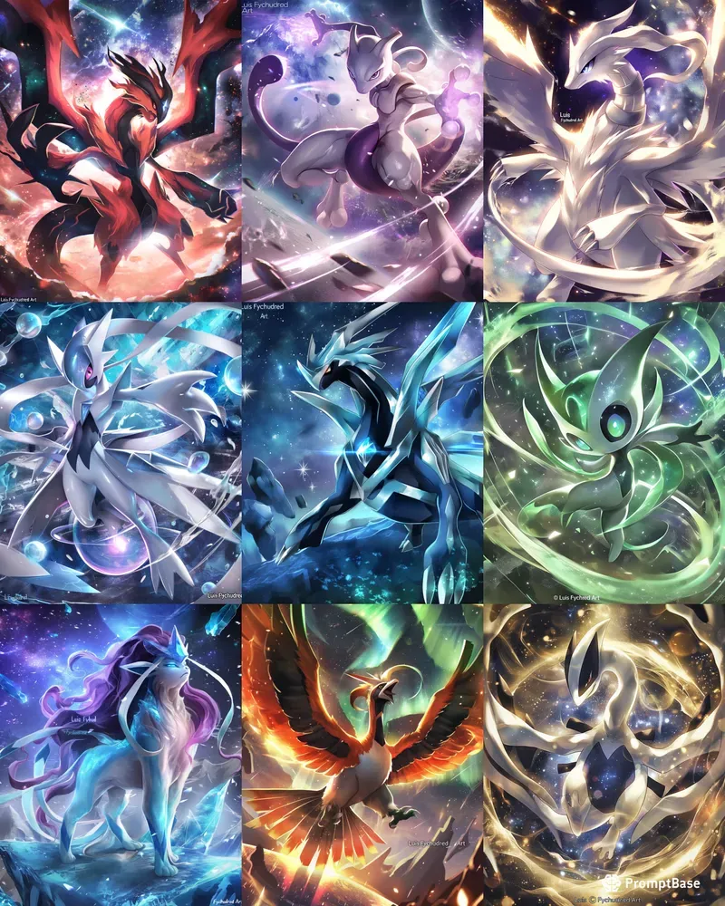 Legendary Pokemon Illustrations