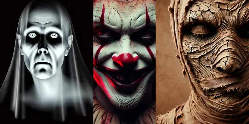 Closeup Horror Character Creation generated by undefined
