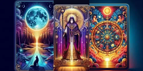 Magic Tarot Cards generated by dalle
