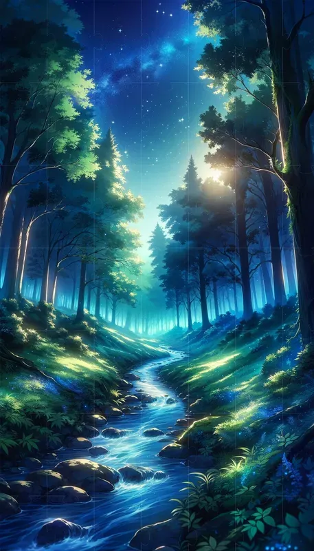 Anime-style Sceneric Phone Wallpapers