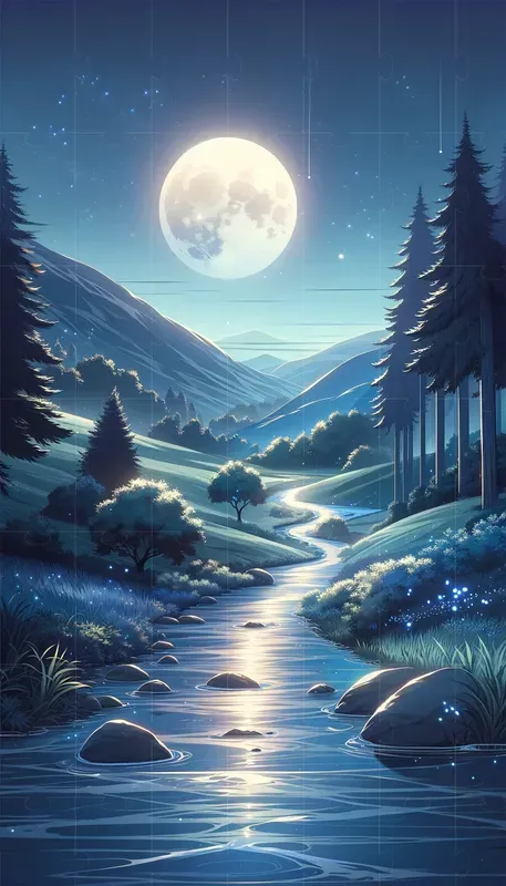 Anime-style Sceneric Phone Wallpapers