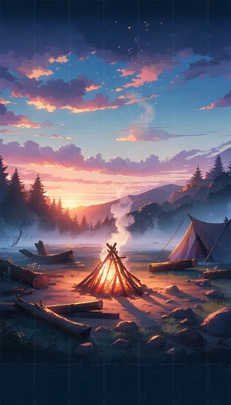 Anime-style Sceneric Phone Wallpapers