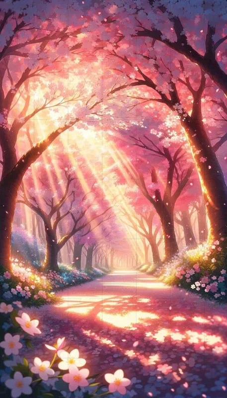 Anime-style Sceneric Phone Wallpapers