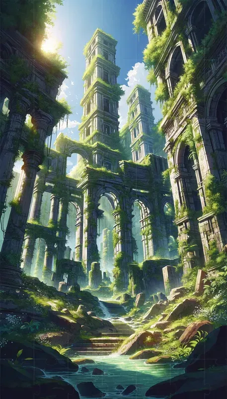 Anime-style Sceneric Phone Wallpapers