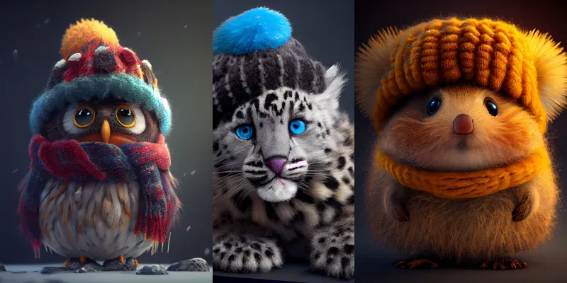 Winter Animals generated by undefined