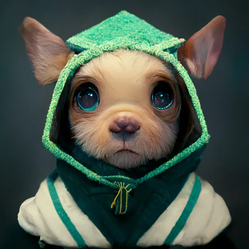 Cute Animals Wearing Hoodies