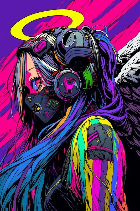 Vibrant Anime Manga Characters Posters