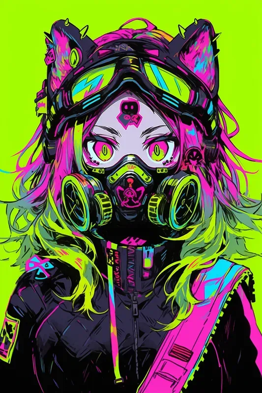 Vibrant Anime Manga Characters Posters