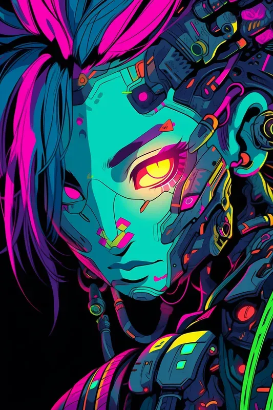 Vibrant Anime Manga Characters Posters