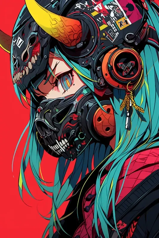 Vibrant Anime Manga Characters Posters