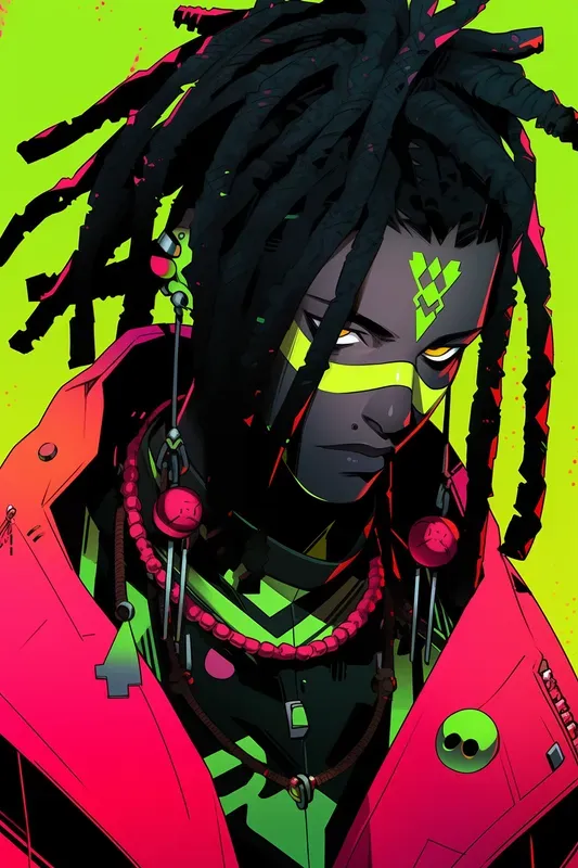 Vibrant Anime Manga Characters Posters