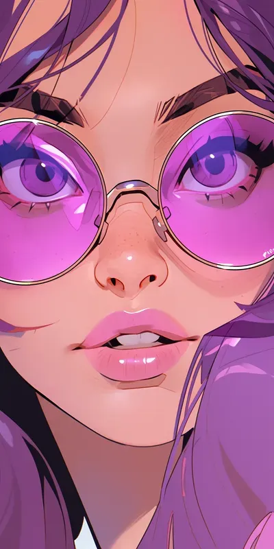 Hq Cartooned Girls Portraits
