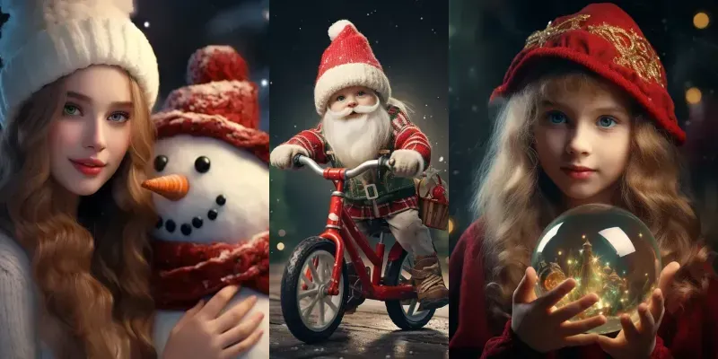 Christmas Advertising Photos generated by undefined